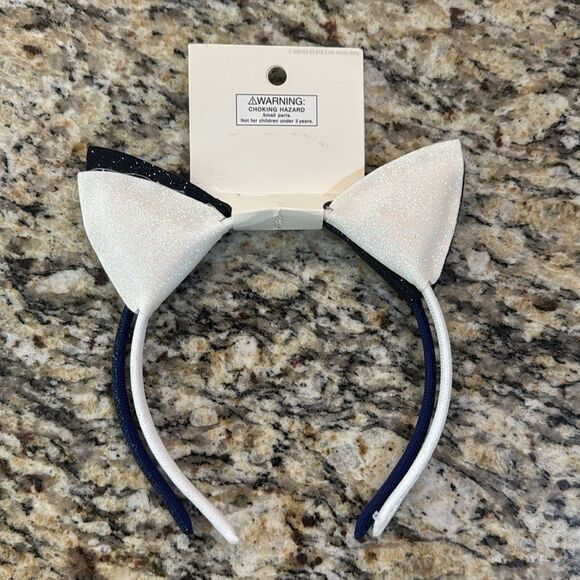 Cat & Jack Blue and White Hair Accessory with Cat Ears - Picture 3 of 4